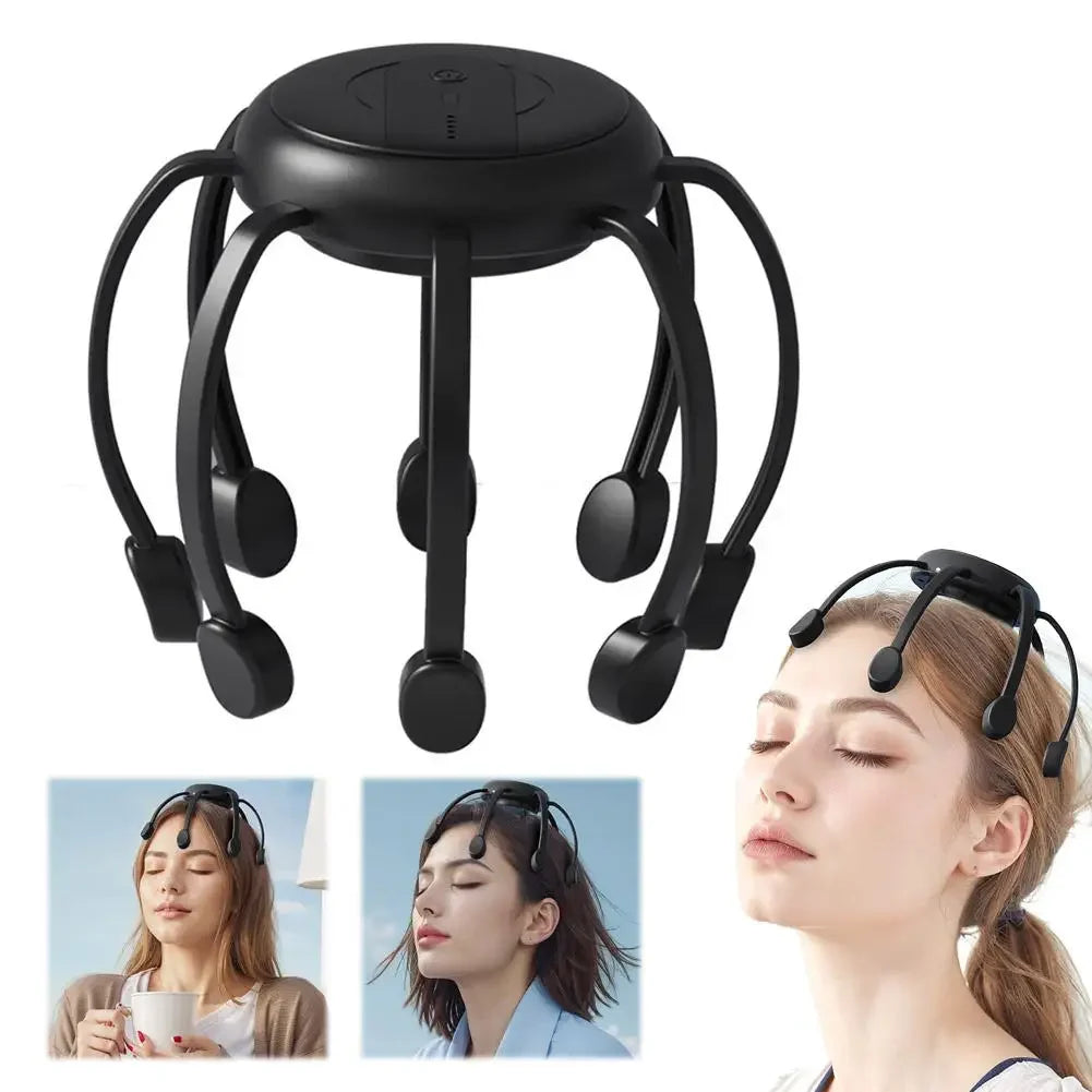 Octopus Head Massager | Scalp Stimulator & Relaxation Tool Scalp Head Massager QXL