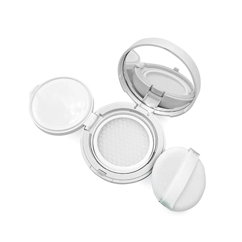 15g Empty Air Cushion Compact Case with Mirror & Puff Cosmetic Compact Case QXL onesize