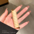 Bow Knot Spiral Coil Hair Tie | Elastic Telephone Cord Band Spiral Hair Tie QXL A4