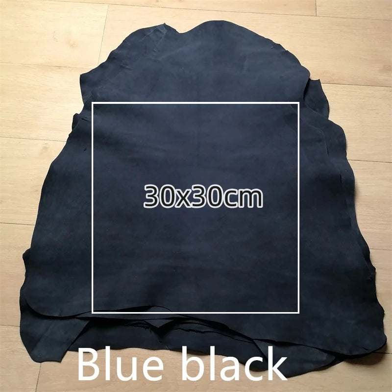 Navy Blue Sheepskin Leather Fabric 0.6–1mm | DIY Whole Hide Leather Craft Fabric QXL