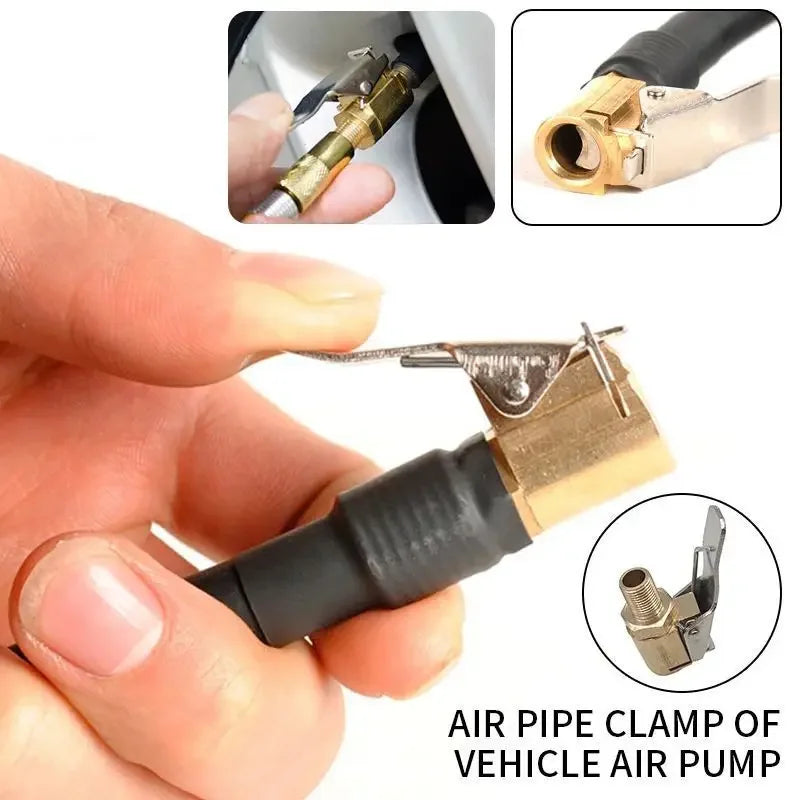Brass Seal-Lock Air Chuck | Anti-Leak Tire Inflator Connector Tire Inflator Chuck QXL