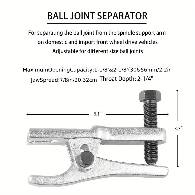 5-Pc Ball Joint Removal Tool Set | Tie Rod & Control Arm Kit Automotive Repair Tool Set QXL