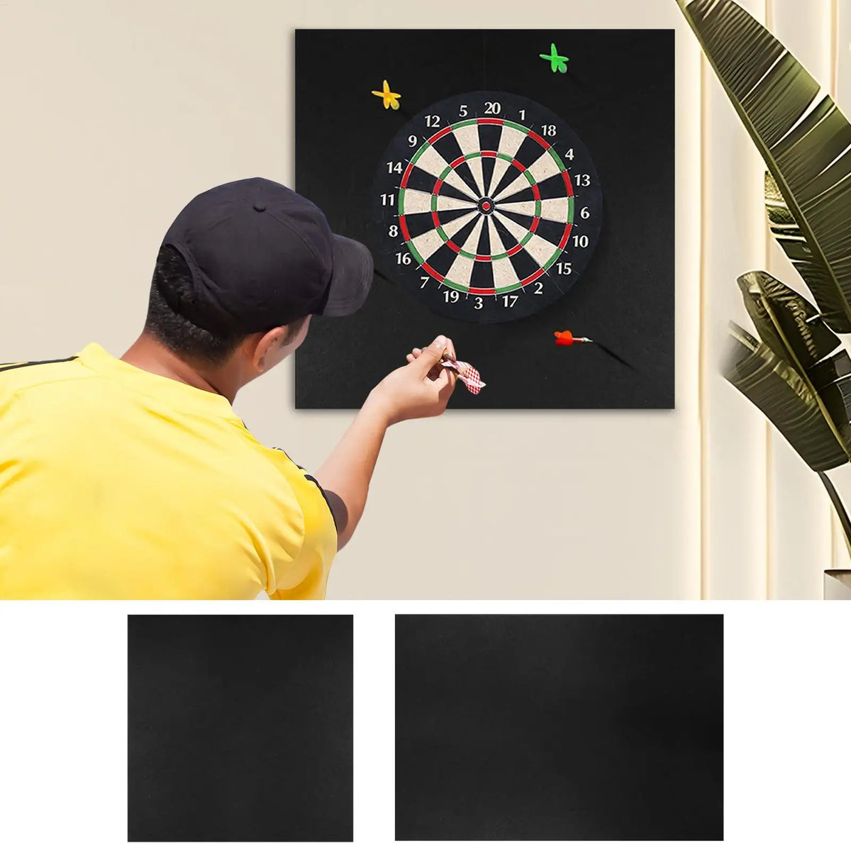 Heavy-Duty Felt Dart Board Wall Protector Mat – S & L Dartboard Wall Protector QXL