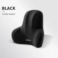 Car Neck Cushion & Lumbar Support Memory Foam Pillow Car Seat Cushion QXL black 6 4