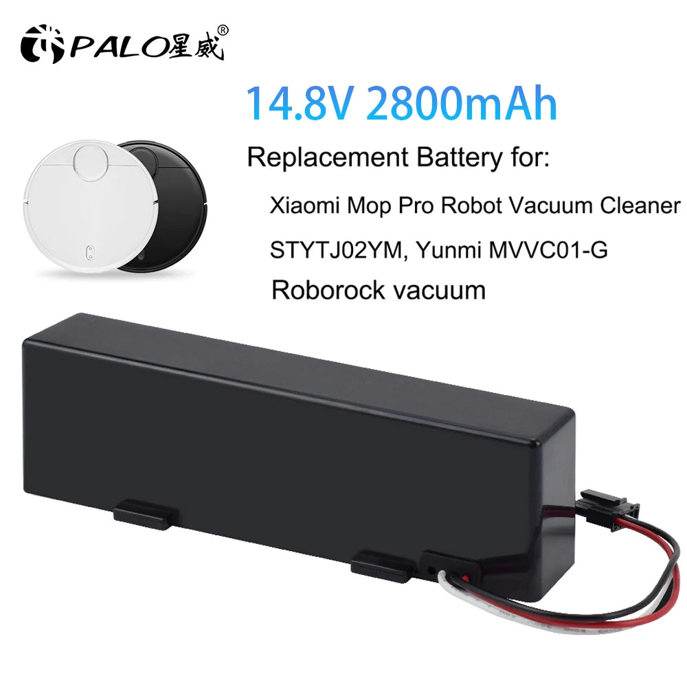 PALO 14.8V 2800mAh Battery for Xiaomi STYTJ02YM Robot Vacuum Replacement Battery Pack QXL