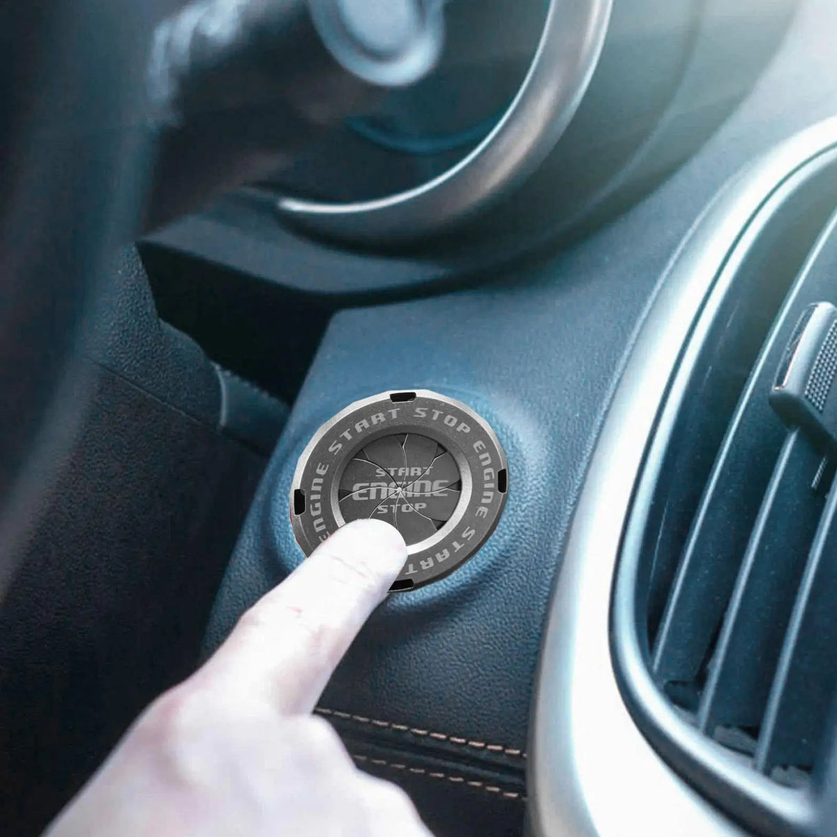 Car Ignition Start Button Cover Ring | ABS Plastic Protector Ignition Button Cover QXL