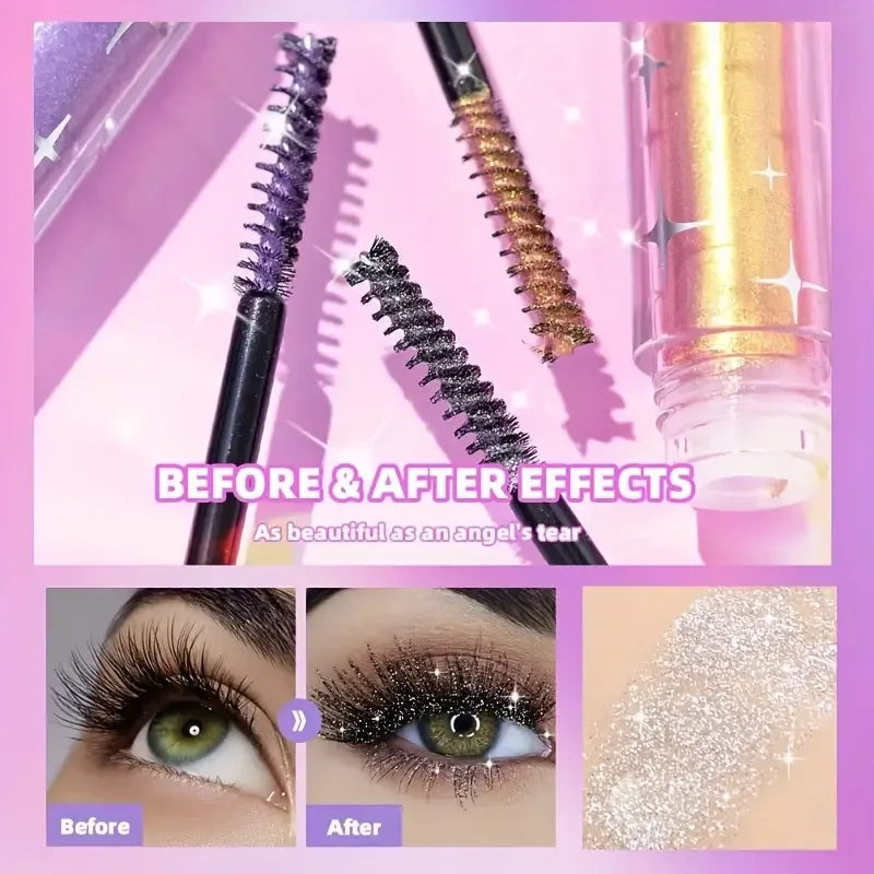 VERONNI Waterproof Glitter Mascara – Volume, Curl & Length Waterproof Mascara QXL