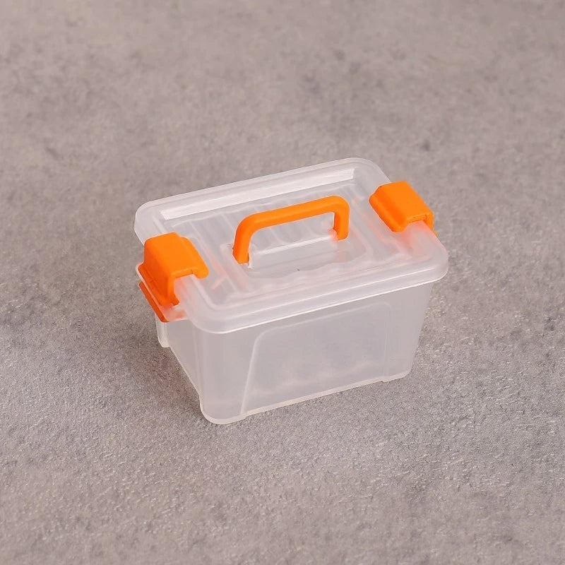 Mini Suitcase Storage Box | Transparent DIY Miniature Case Miniature Storage Box QXL