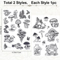 Gothic Raven Clear Stamps | Crow Skull Silicone Set for Journaling Clear Stamp Set QXL AECH04-05107