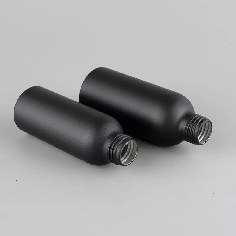 Matte Black Aluminum Cosmetic Bottle Screw Lid | 40–200ml Cosmetic Bottle QXL