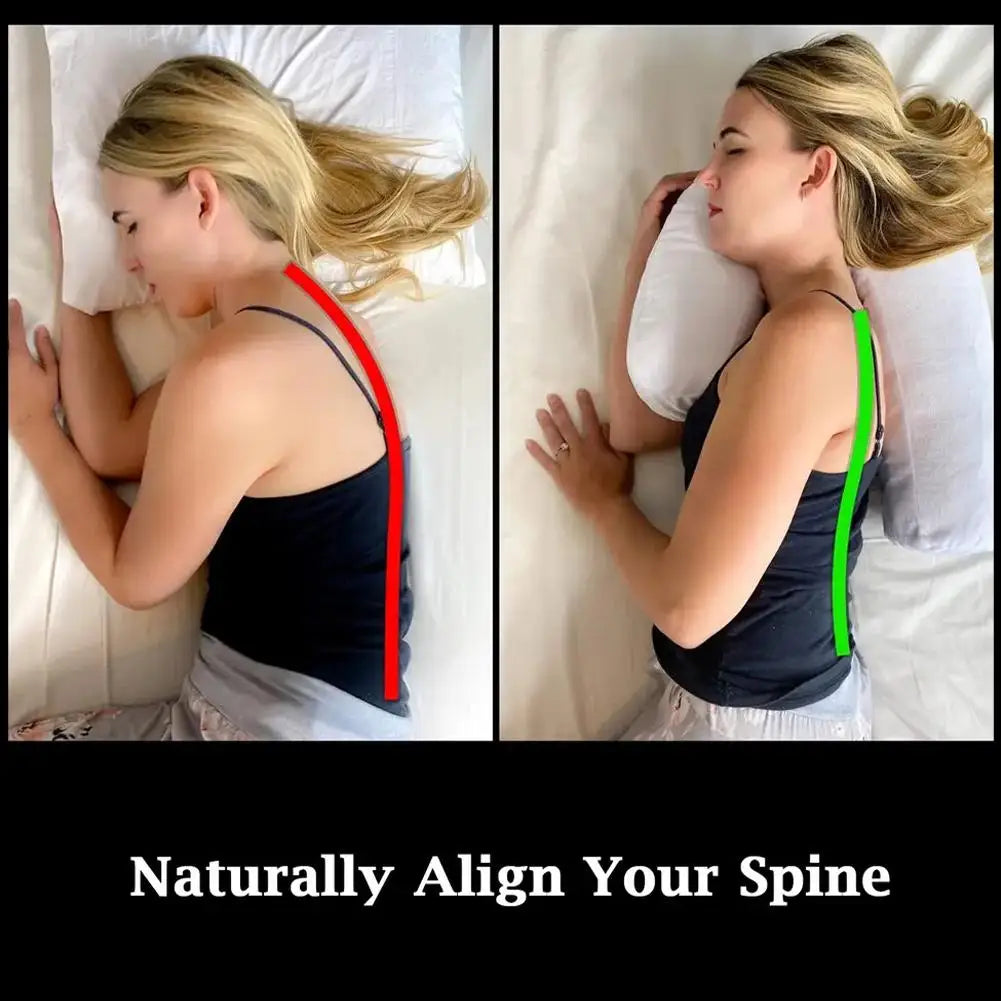 U-Shaped Maternity Side Sleeper Pillow | Neck & Spine Support Maternity Body Pillow QXL