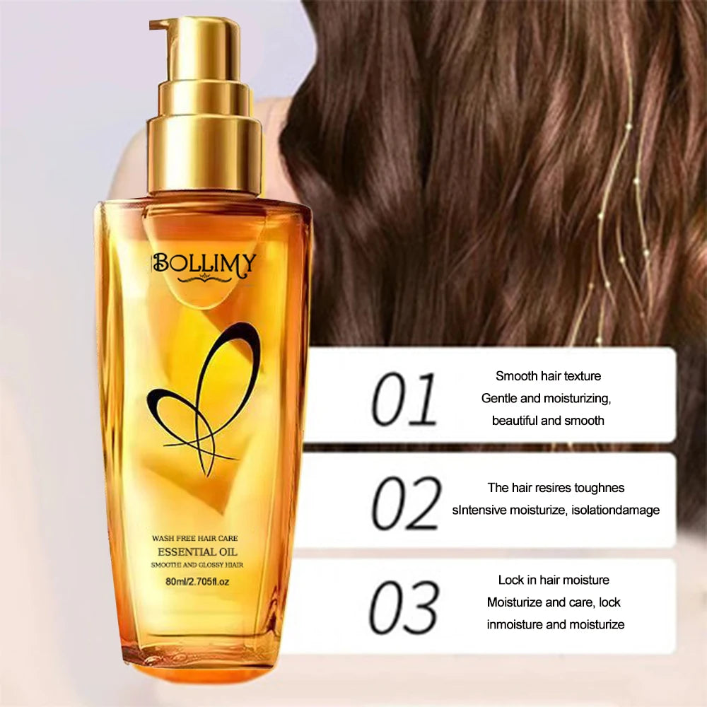 BOLLIMY Hair Care Essential Oil – Smooth, Soften & Frizz Control Hair Care Oil QXL