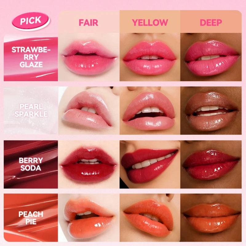 Fruit-Flavored Hydrating Lip Serum | Non-Transfer Moisturizer Lip Serum QXL