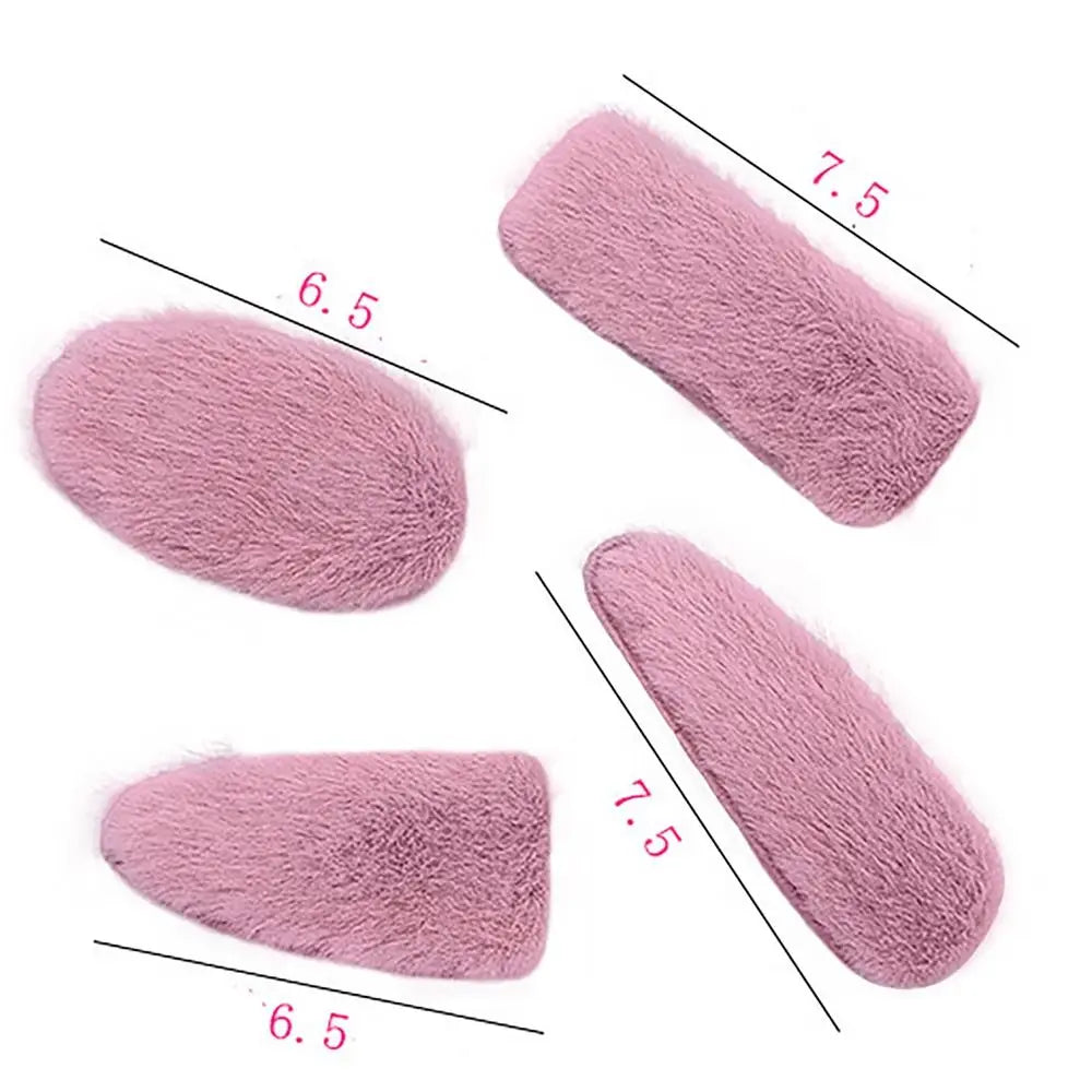 Fluffy Plush Bang Clip | INS Style Hairpin for Girls Plush Hair Clip QXL