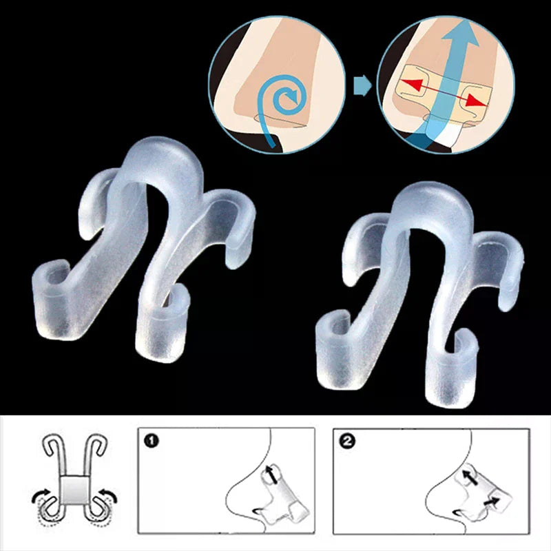 Silicone Anti-Snoring Nose Clip | Nasal Breathing Sleep Aid Nasal Breathing Aid QXL