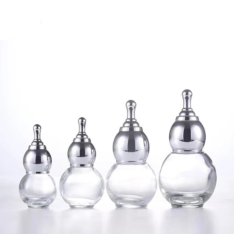 Gourd Dropper Bottle 10–50ml | Essential Oil & Perfume Refill Refillable Dropper Bottle QXL transparent 20ml