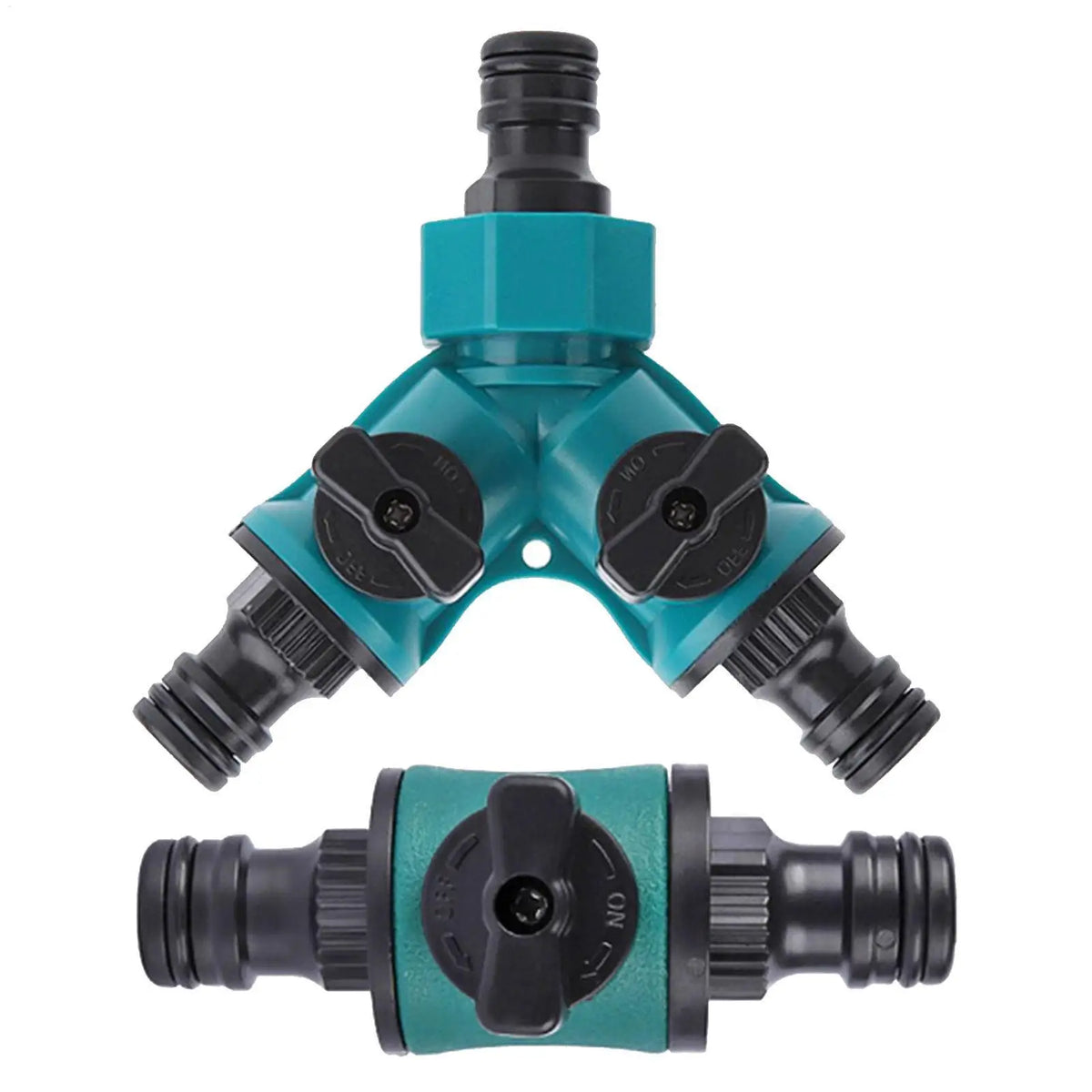 2/3-Way Garden Hose Splitter with Shut-Off Valve Garden Hose Splitter QXL
