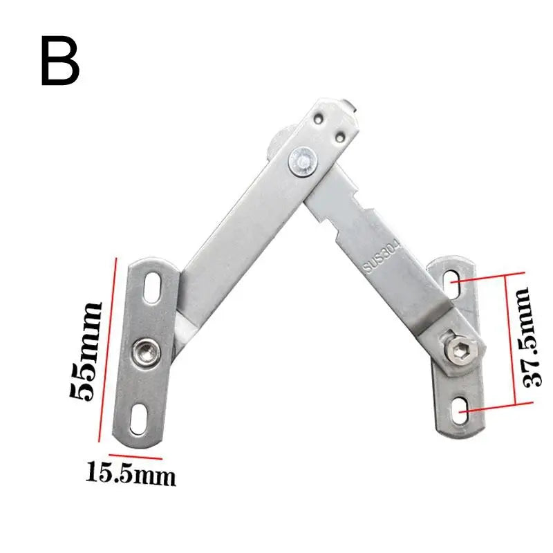 2-Pack Stainless Steel Window Limiter & Wind Brace Hook Window Safety Limiter QXL B