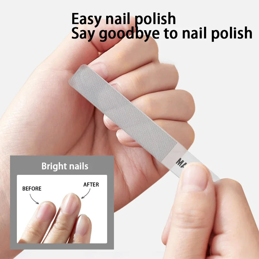 Nano Glass Nail File – Crystal Polishing & Shine Buffer Glass Nail File QXL