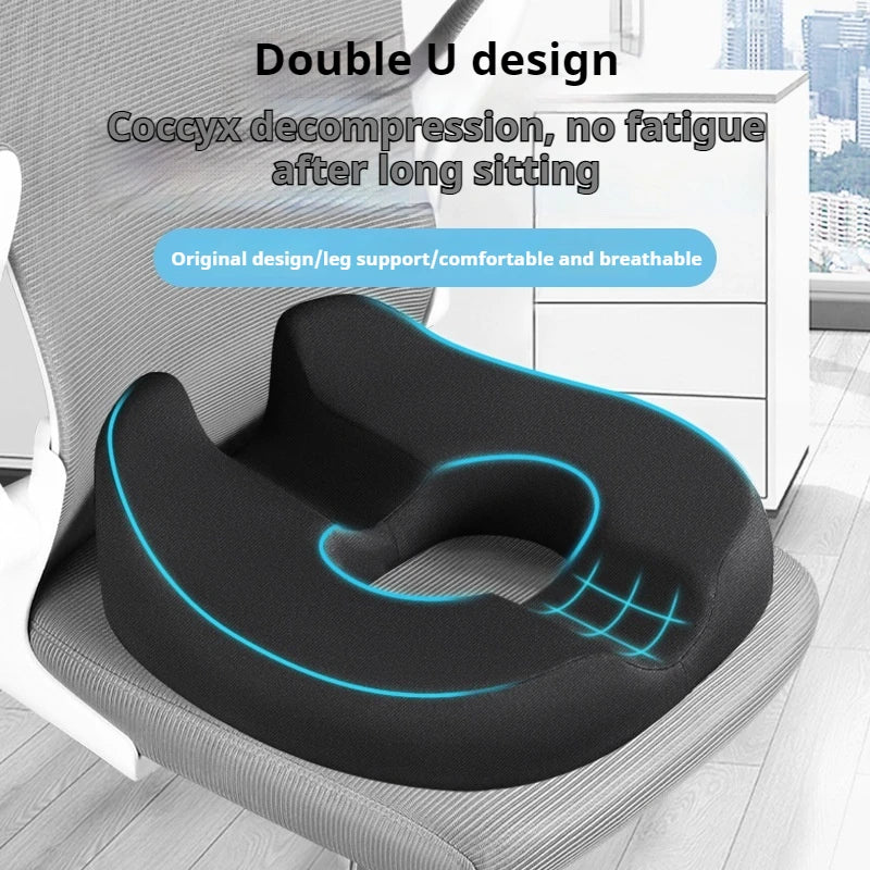 Memory Foam Seat Cushion | Hollow Design & Lumbar Support Memory Foam Cushion QXL