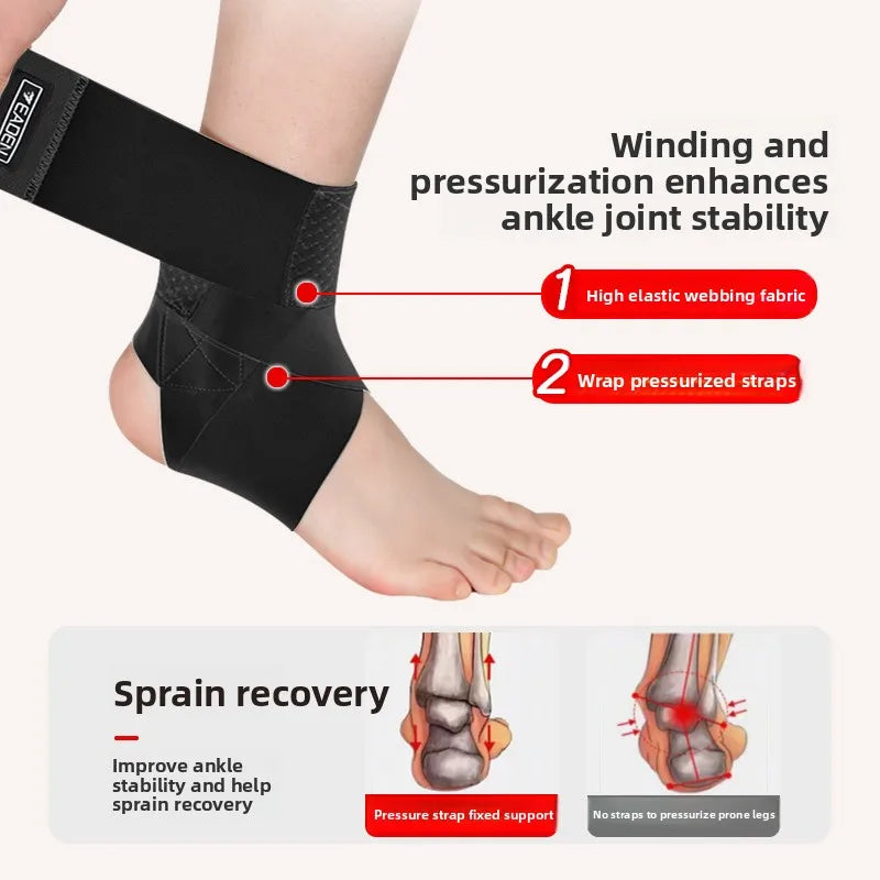 Ankle Support Brace with Adjustable Strap | Compression Sleeve Ankle Support Brace QXL