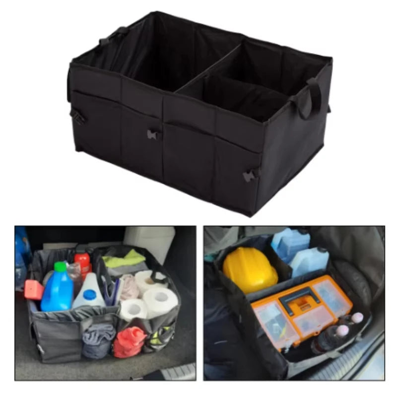 Collapsible Car Trunk Organizer | Large Oxford Storage Box Trunk Organizer Box QXL