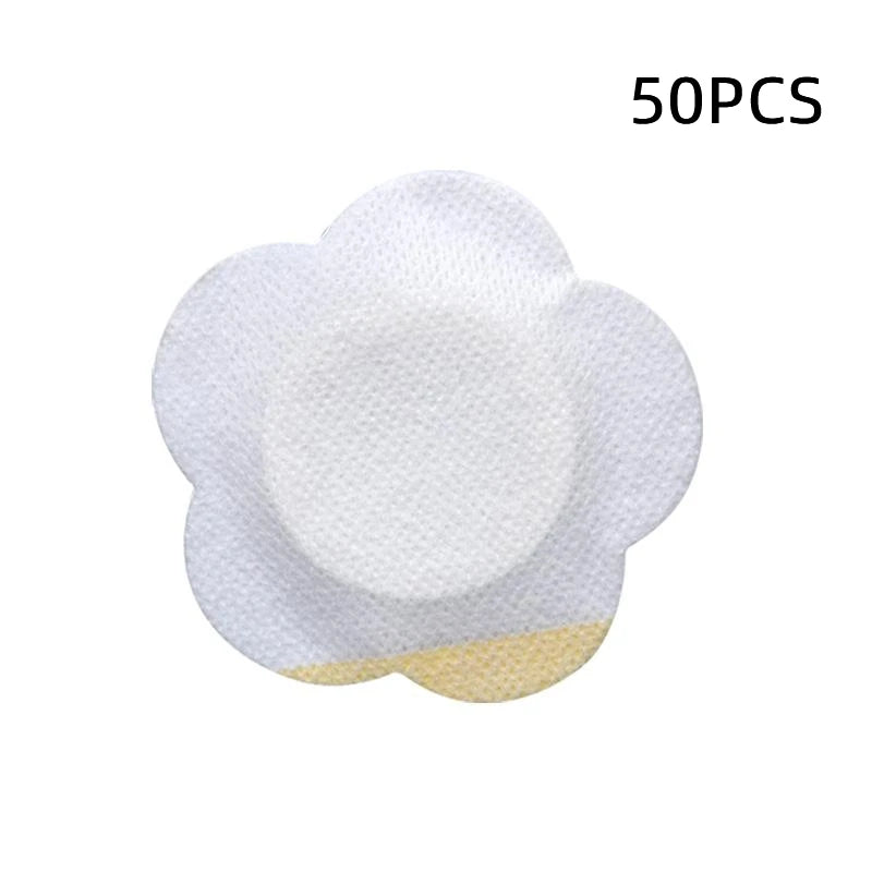 50-Pack Disposable Self-Adhesive Castor Oil Navel Patches Castor Oil Patch QXL White