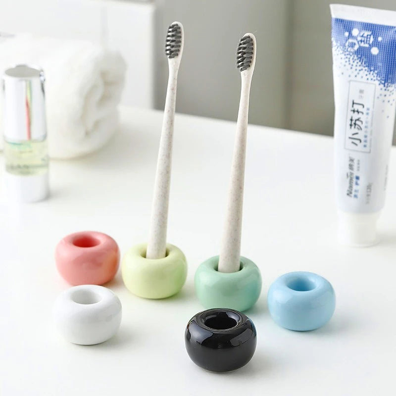 Ceramic Fish-Shaped Toothbrush Holder Stand & Head Cover Toothbrush Holder QXL