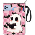 Pink Bat Book Sleeve | Washable Fabric Cover with Zipper Fabric Book Sleeve QXL AECH04-19209