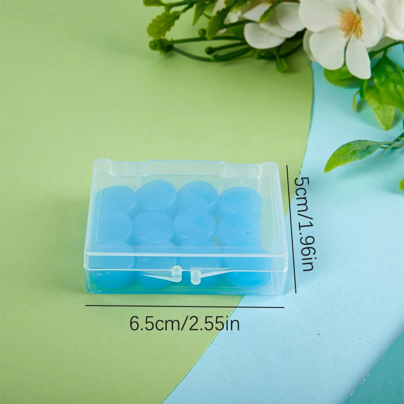 12-Pack Moldable Silicone Earplugs for Swimming & Sleep Moldable Earplugs QXL