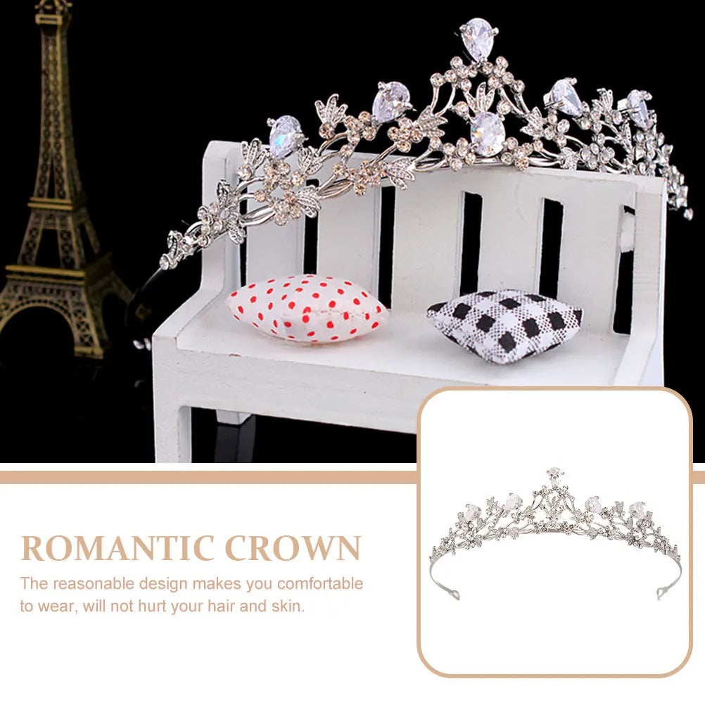 Dazzling Bridal Crown Tiara | Elegant Wedding Headdress Bridal Crown Tiara QXL