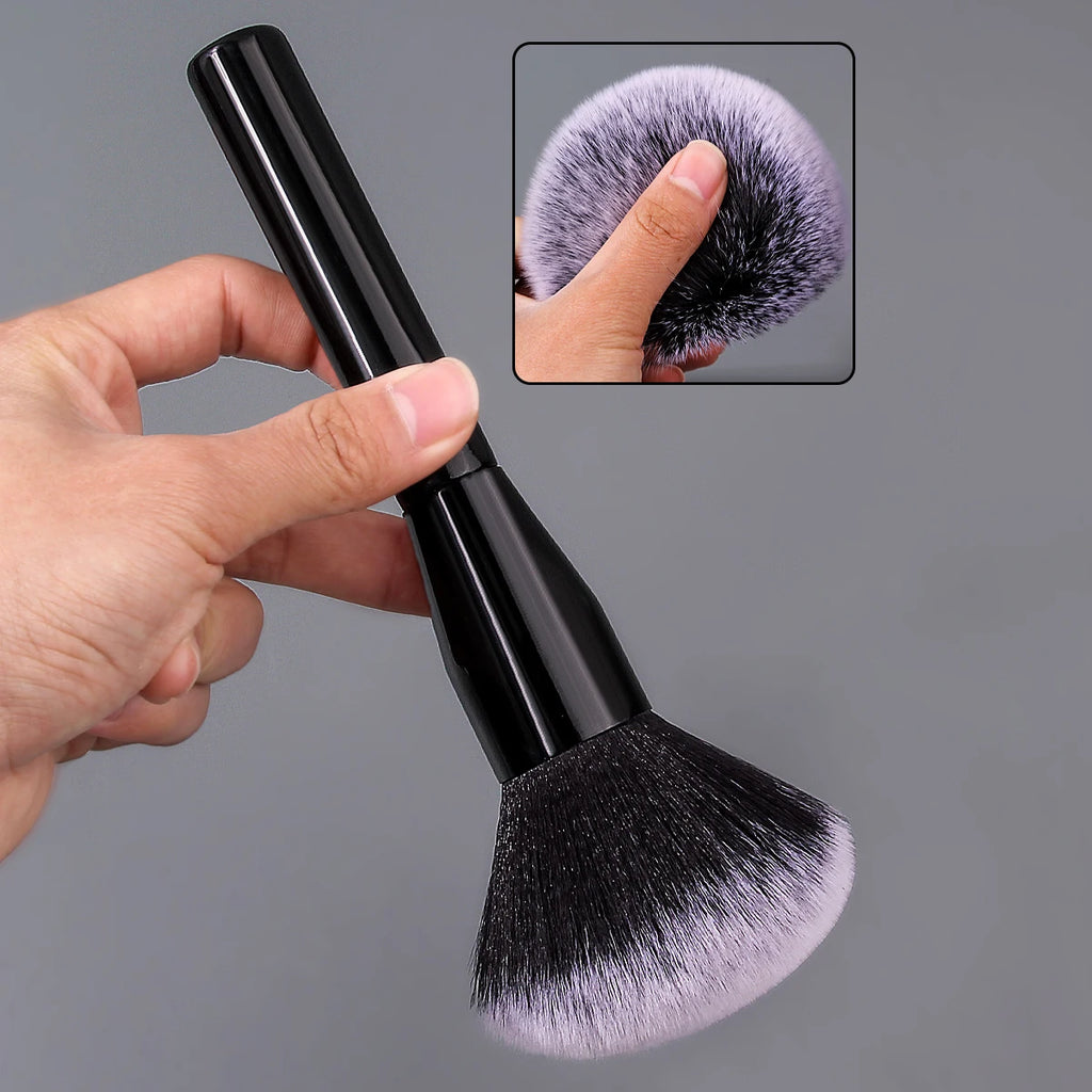 KOSSHOW Extra-Large Fluffy Powder Setting Brush – Wood Handle Powder Setting Brush QXL