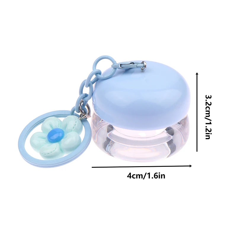 5g Mini Empty Lip Balm Jar with Keychain | Refillable Pot Lip Balm Container QXL