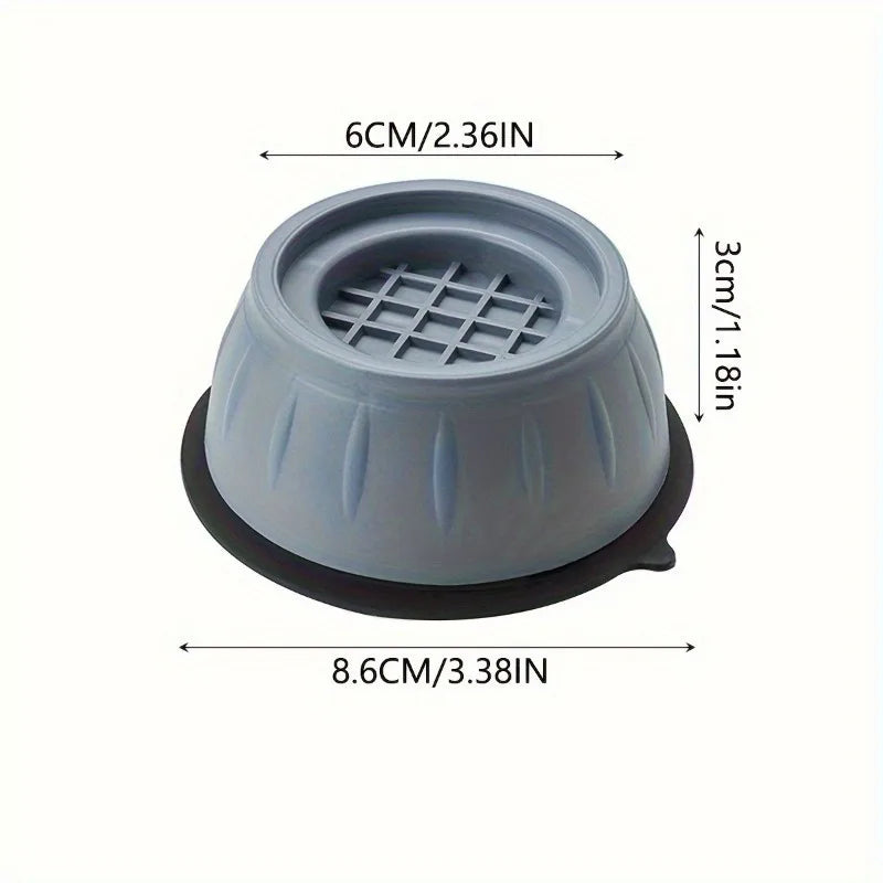 4-Pack Anti-Slip Washing Machine Vibration Dampening Pads Appliance Stabilizer Pads QXL