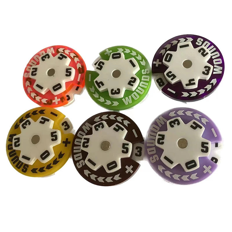 32mm Acrylic Counter Token | 0–59 Board Game Score Tracker Board Game Counter QXL