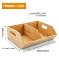 Stackable Wooden Pantry Storage Bins | Kitchen Organizer Pantry Storage Bin QXL wooden