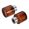 2-Pack 50ml Refillable Glass Aromatherapy Diffuser Bottles Glass Diffuser Bottle QXL Default Title