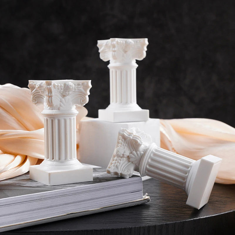 Roman Pillar Greek Column Pedestal Candlestick Stand | Home Decor Decorative Pedestal Stand QXL