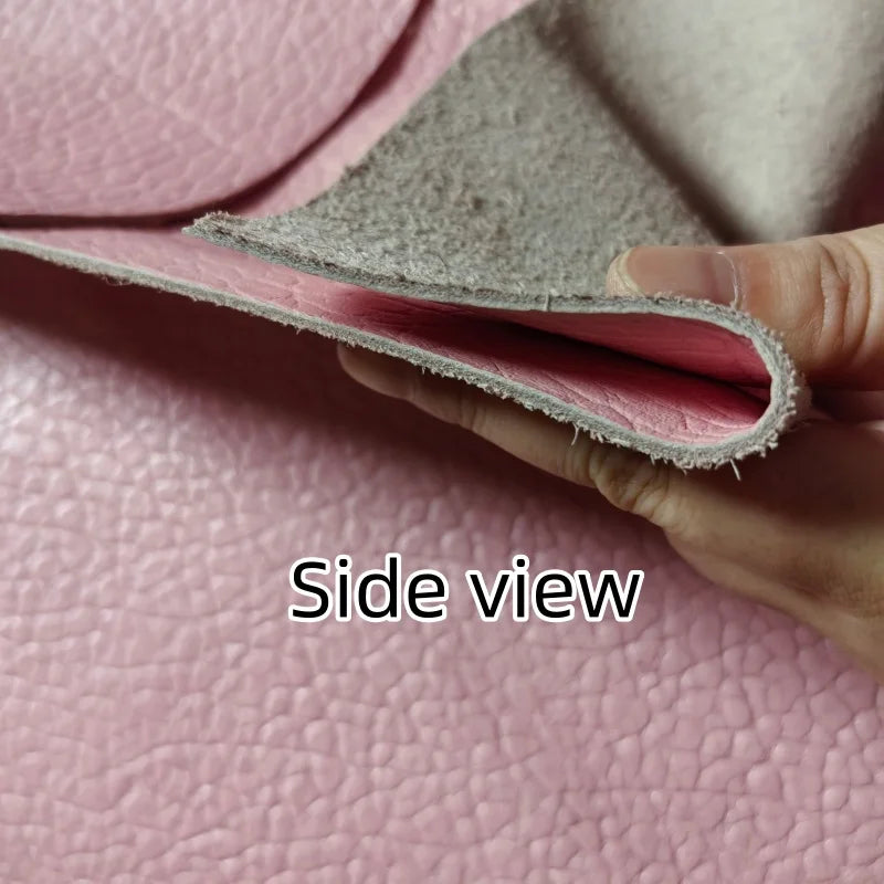 1.3mm Pink Elephant Grain Top-Grain Cowhide Leather Whole Hide Craft Leather Hide QXL