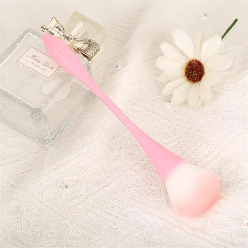 Rose Gold Blush Brush | Large Professional Powder Contour Makeup Blush Brush QXL pink-18cm