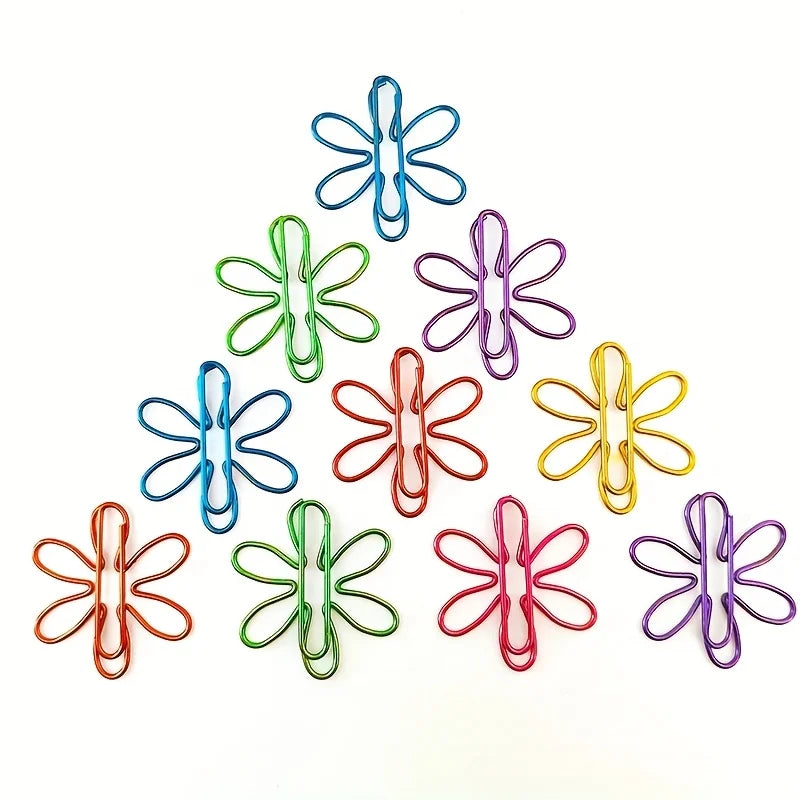 12-Pack Colorful Metal Paper Clips & Bookmarks | Office Supplies Paper Clips QXL
