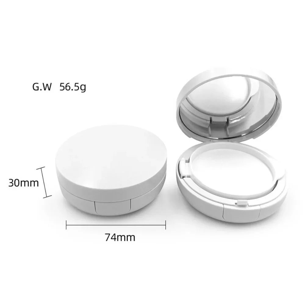15g Empty Air Cushion Compact Case with Puff, Mirror & Sponge Refillable Compact Case QXL