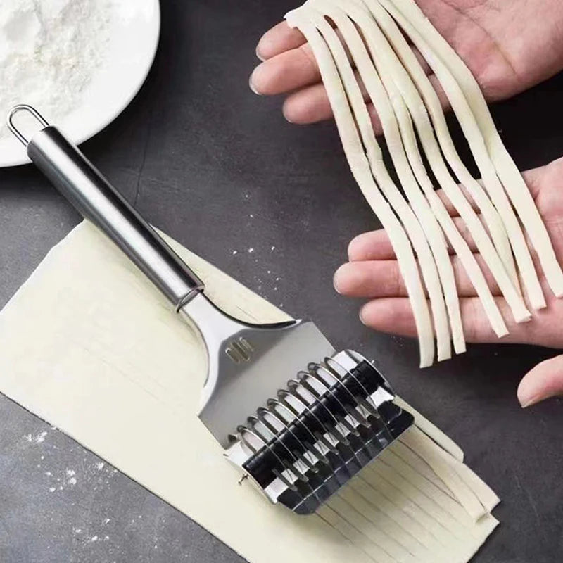 Stainless Steel Noodle Cutter | Pasta, Ginger & Garlic Slicer Noodle Cutter QXL Default Title