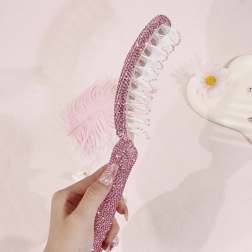 Pink Diamond Luxury Massage Comb | Hair Styling Tool Luxury Massage Comb QXL