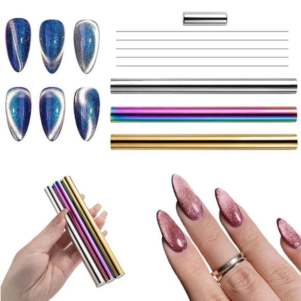 Cat-Eye Magnetic Nail Art Pen | Manicure Tool for Gel Polish Magnetic Nail Art Tool QXL