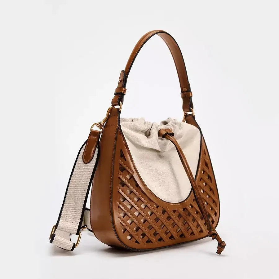 Elegant Classic Leather Women's Handbag | Luxury Fashion Tote Women's Handbag QXL