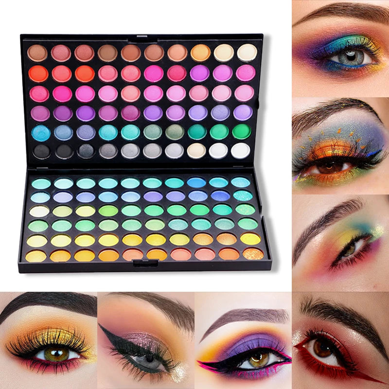 120-Color Eyeshadow Palette | Matte Shimmer Glitter Eyeshadow Palette QXL 01