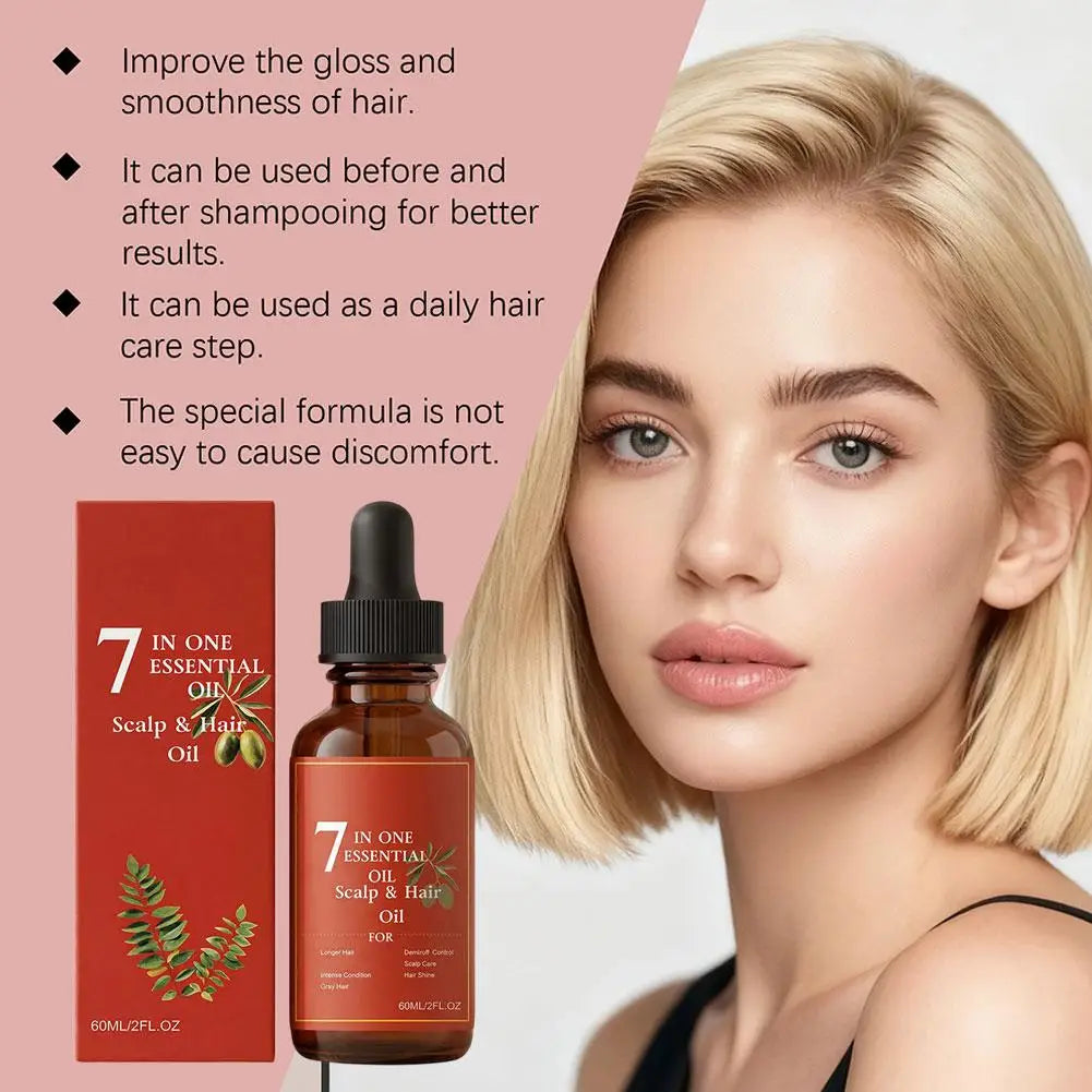 Olive Oil & Castor Hair Growth Serum 60ml | Silicone-Free Hair Growth Serum QXL
