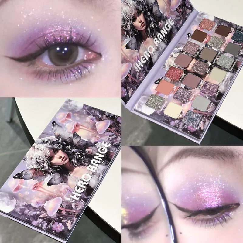 21-Color Chameleon Eyeshadow Palette | Matte Shimmer Glitter Eyeshadow Palette QXL
