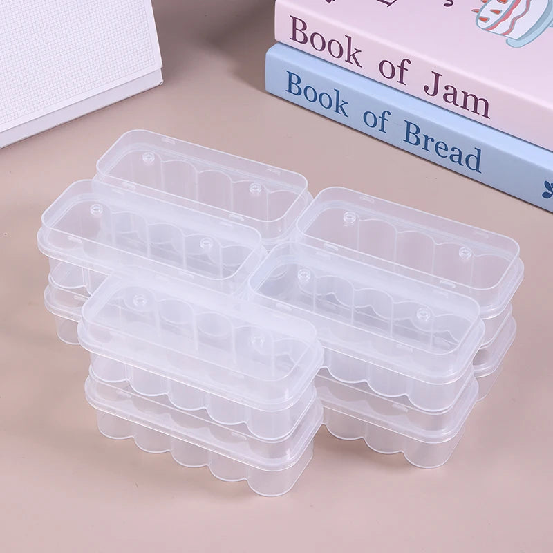 10-Pack Clear 10-Slot Stackable Vial Storage Case | Freezer Safe Vial Storage Case QXL